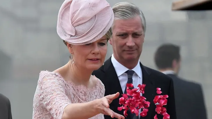 Koningin Mathilde schittert in New Delhi