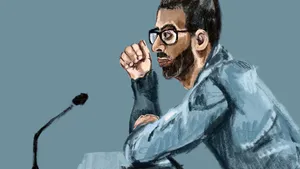 Rechtbanktekening verdachte Adil Q.
