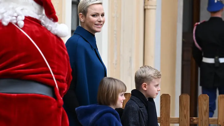 The traditional Christmas tree in the Prince's Palace of Monaco