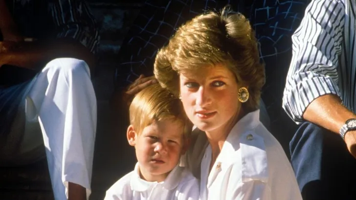 Prinses Diana en prins Harry