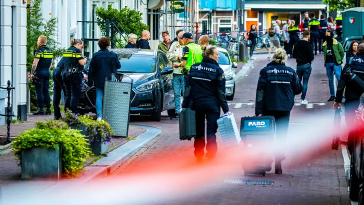 De plek waar Peter R. de Vries om het leven is gebracht.