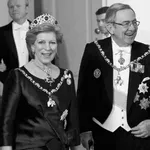 COPENHAGEN: Queen Margrethe's 40th jubilee, Balcony Royal Palace of Amalienborg.