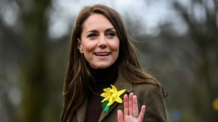 De Prinses van Wales tijdens een bezoek aan Meadow Street Community Garden