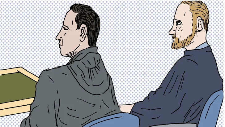 Illustratie verdachte en advocaat