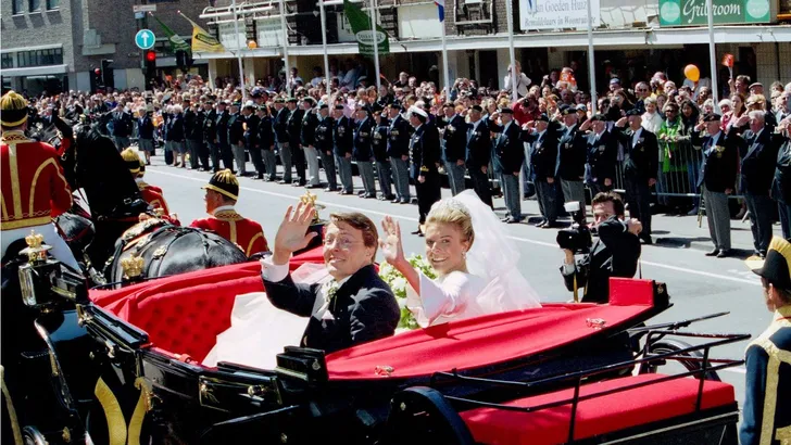 Kerkelijk huwelijk van Prins Constantijn en Laurentien Brinkhorst in Grote Kerk van Den Haag