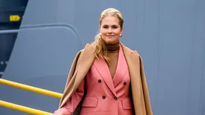 Amalia tijdens doop Combat Support Ship