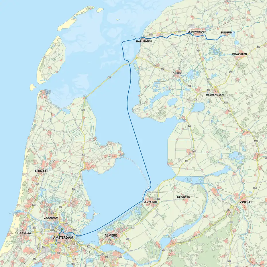 Op deze route kun je het bijzondere transport tegenkomen.