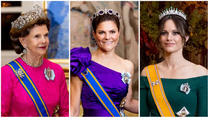 Staatsbanket: de jewel tones van Silvia, Victoria en Sofia