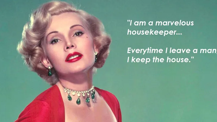 6x tegeltjeswijsheid van Zsa Zsa Gábor