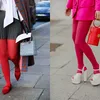 Gekleurde panty's gaan dé trend van 2025 worden volgens Copenhagen Fashion Week | Nouveau
