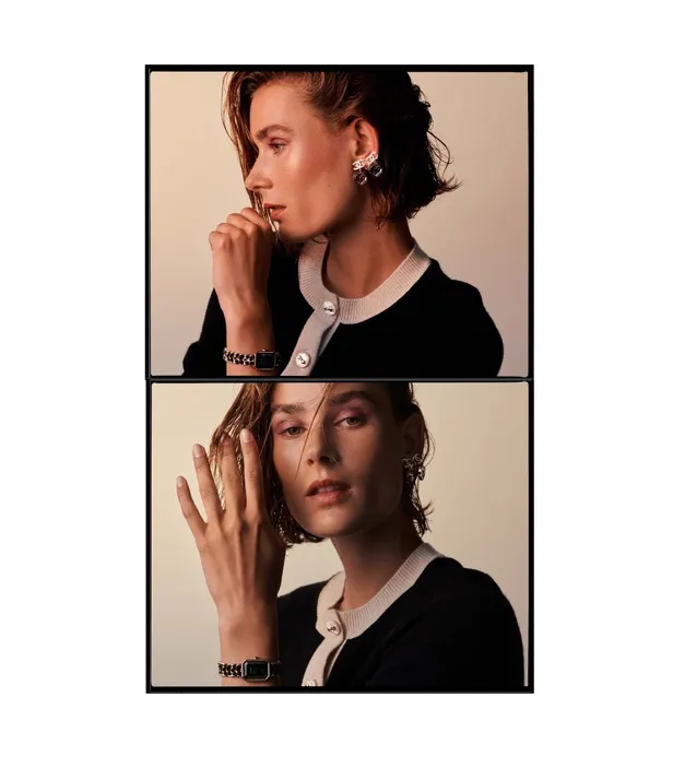 Vera in Vest, oorbellen en Première édition Originale' horloge | Chanel