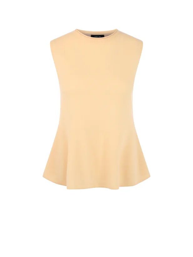 Kasjmier top met peplum in lamb's wool - €159