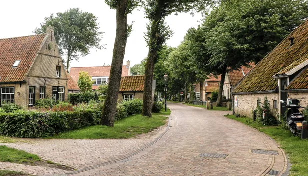Het dorp Nes op Ameland