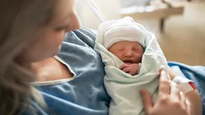 vrouw met baby