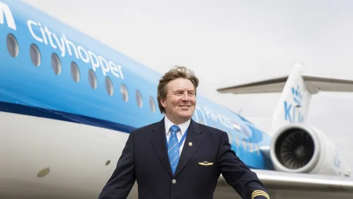 Koning haalt zijn Boeing-brevet 