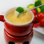 Plantaardige kaasfondue