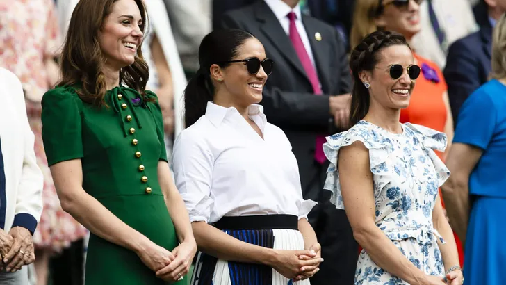 Catherine, Herzogin von Cambridge, Meghan, Herzogin von Sussex und Pippa Matthews besuchen das Damen-Finale beim Tennisturnier in Wimbledon.