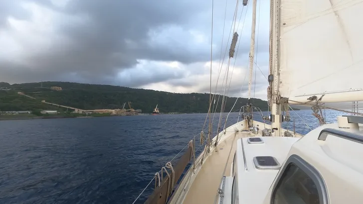 Aankomst op Christmas Island