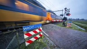 Een spoorwegovergang. ProRail heeft flitspalen geplaatst bij een flink aantal van dit soort punten, waardoor veel boetes zijn uitgedeeld.