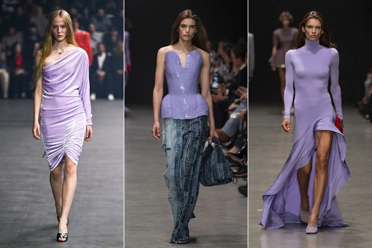 Links: Valentino, midden en rechts: McCartney
