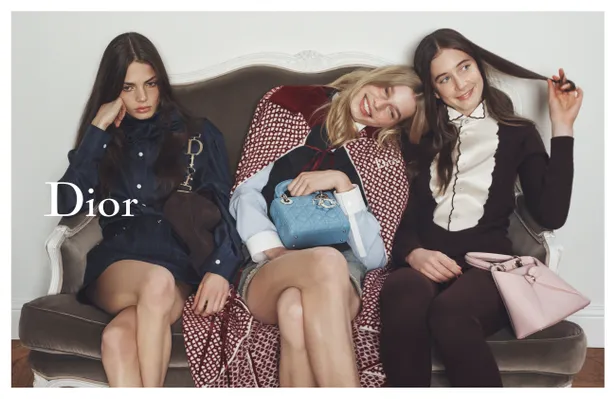  Laura Kaiser, Saar Mansvelt Beck en Sunday Rose in de Spring/Summer 2026 campagne van Dior