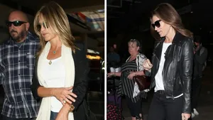 Jennifer Aniston, Cindy Crawford - airport