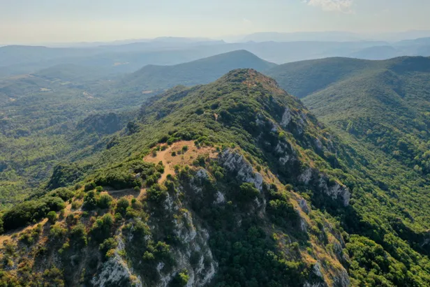 Landschapsfoto van Occitanië.