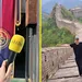 Grazia microfoon bij De Verraders en Melvin op de Chinese Muur - diary