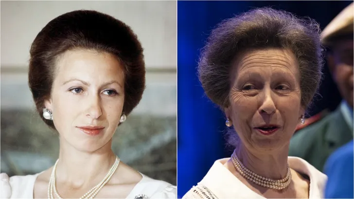 Prinses Anne's iconische kapsel toen en nu