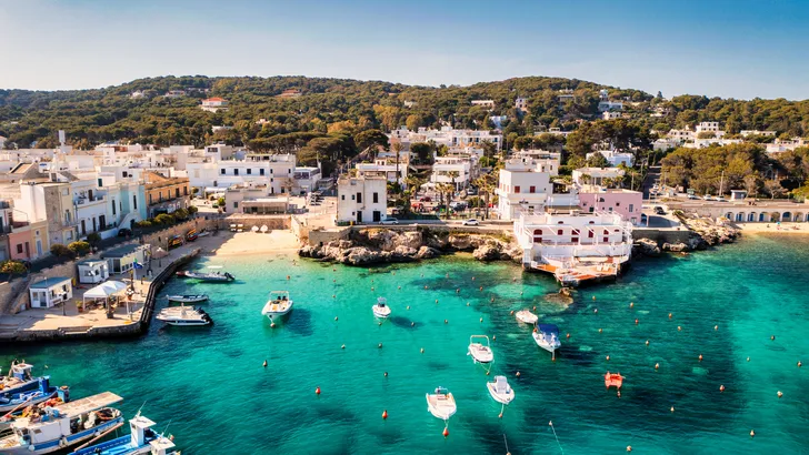 Foto van de kust van Lecce, Puglia.