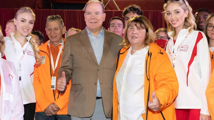 H.S.H. Prince Albert II gave the start of the 23rd No Finish Line charity race in Monaco