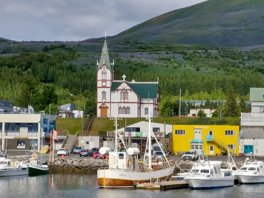 Husavík is een gezellig plaatsje