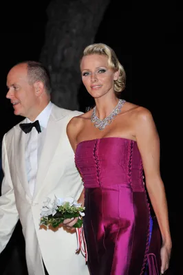 Prinses Charlene bij het benefietgala voor het Rode Kruis in 2011.