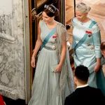 Princess Ingrid Alexandra, Crown Princess Mette Marit and Crown Prince Frederik attend Prince Christian of Denmark 18th birthday Gala Dinner at Christiansborg Palace