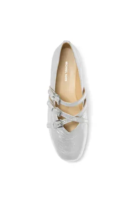 Michael Kors Indy Flex ballet silver
