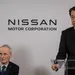 Een persconferentie van de baas van Nissan