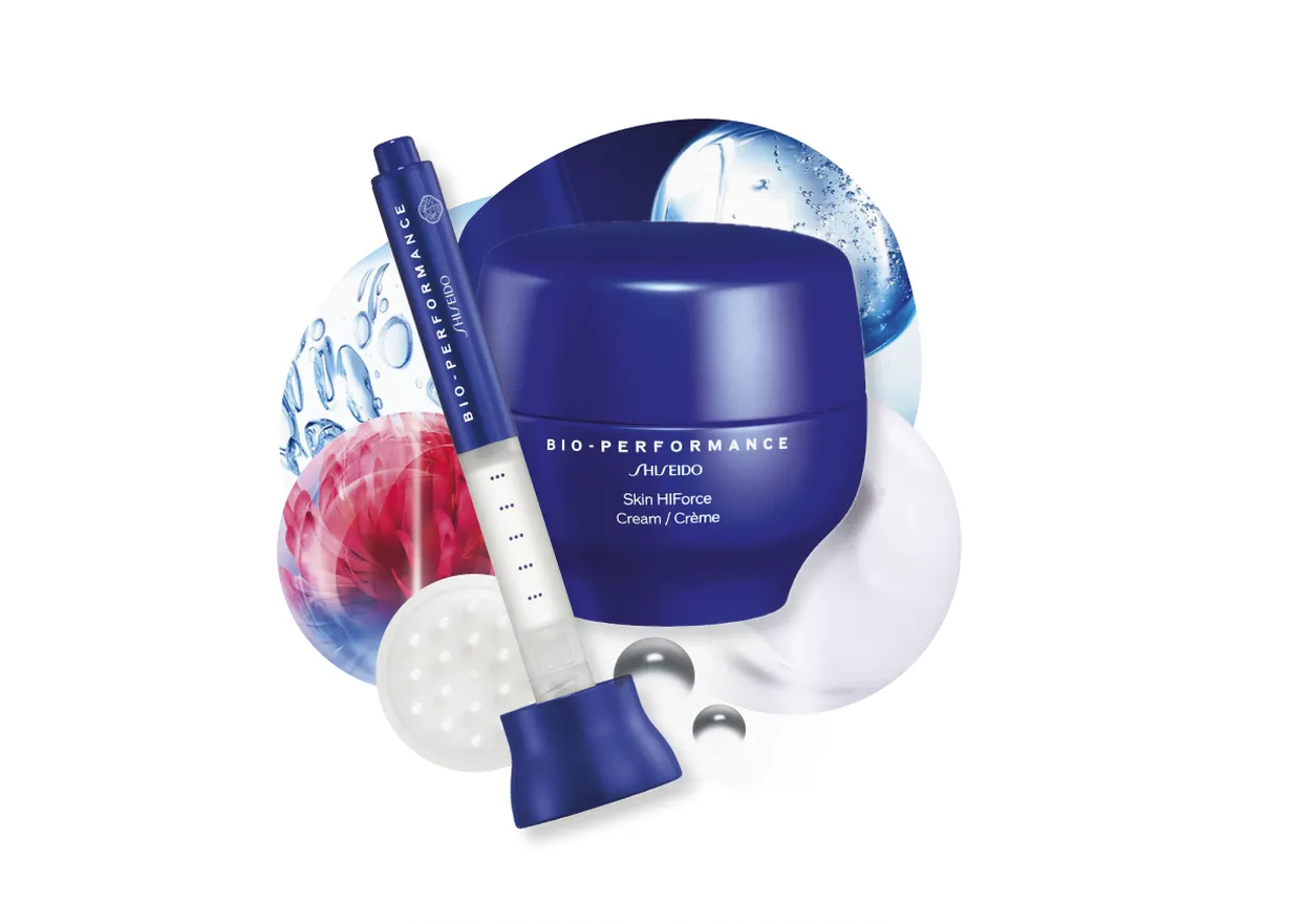 BIO-PERFORMANCE MICRO-CLICK CONCENTRATE, € 230, SHISEIDO BIO-PERFORMANCE SKIN HIFORCE CREAM, 50 ML € 230