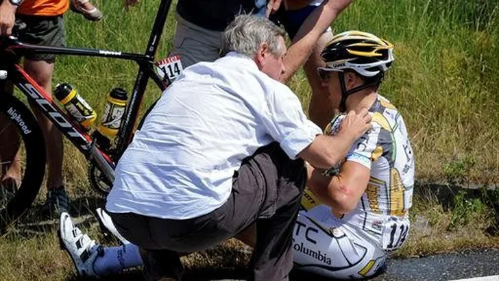 Ook voor Hansen is de Tour de France voorbij