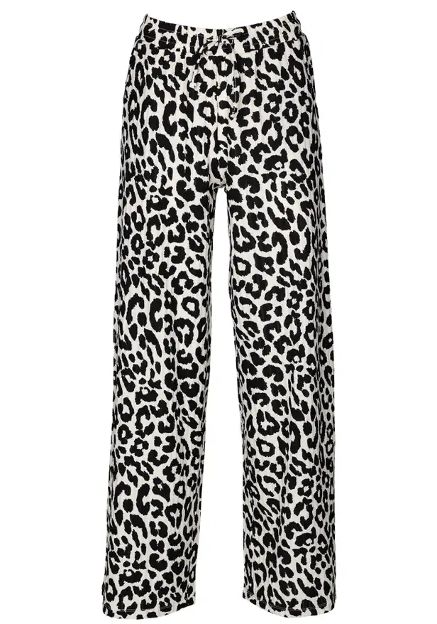 Broek met panterprint - €10,99 bij Wibra 