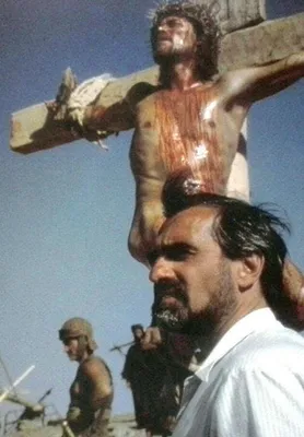 Tijdens het filmen van The Last Temptation of Christ, in 1988.