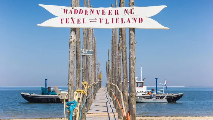 Jetty to the ferry between Texel and Vlieland islands