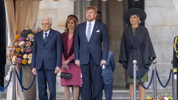 WA en Máxima verwelkomen de Italiaanse president