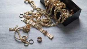 Doos met sieraden.