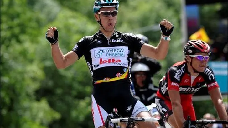 Gilbert deelt ook in Ronde van België de lakens uit
