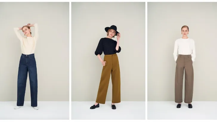 5 Outfits met de Wide Fit Curved broeken van Uniqlo