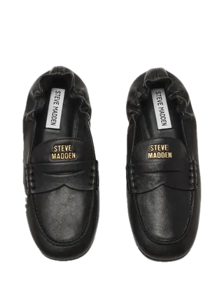 Newbury Flat Shoe Black Leather
