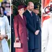 Irritaties te paleize. – Drieluik foto's met links Meghan, midden William en Kate, en rechts Camilla.