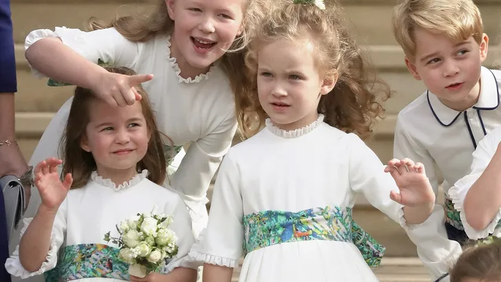George en Charlotte stelen de show bij bruiloft Eugenie