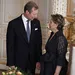 Maria Teresa draagt twee tiara's bij staatsbanket voor Singapore. – Foto van groothertog Henri en groothertogin Maria Teresa van Luxemburg.