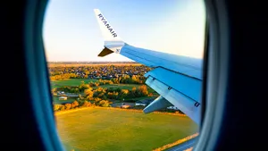 Ryanair vliegtuig.